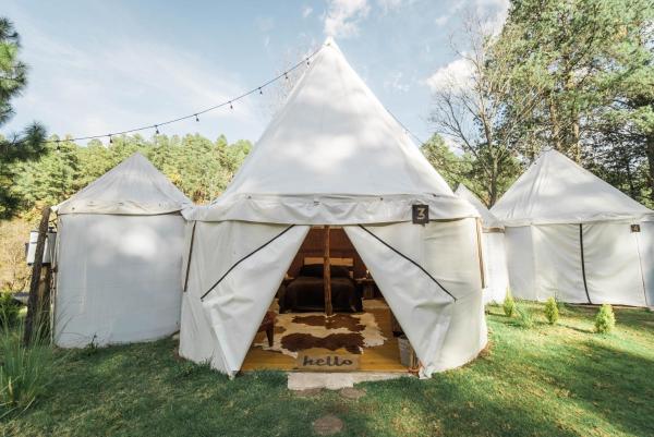 Exclusivo glamping en el bosque, Foglalás Kemping Jalisco kempingek, Kemping
